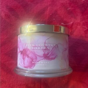 Pink Country Garden Scented Candle